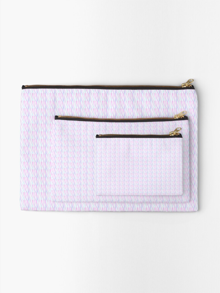 Alternate view of Pastel Stripes Zipper Pouch