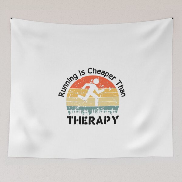 Item preview, Running It's Cheaper Than Therapy - Running Gift - Marathon Run - funny Gift ideas for runner Lovers  designed and sold by biigshow.
