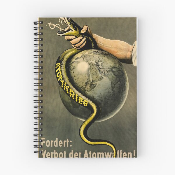 Item preview, retro atomkrieg   fordert  verbot der atomwaffen! 1955 designed and sold by plakati.