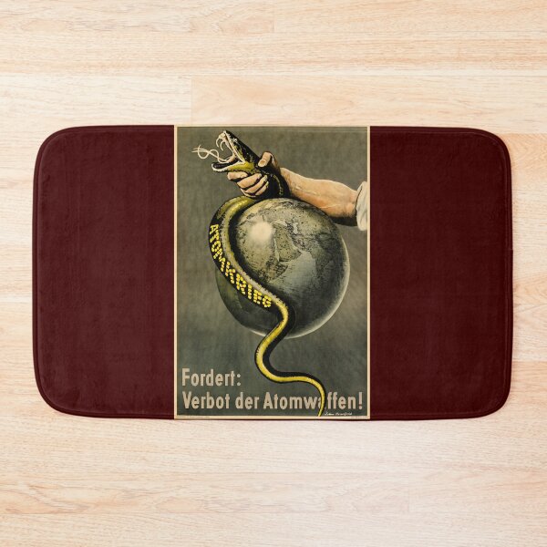 Item preview, retro atomkrieg   fordert  verbot der atomwaffen! 1955 designed and sold by plakati.