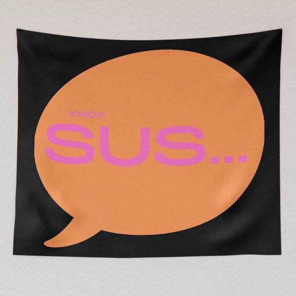 Item preview, Kinda Sus... (Orange) designed and sold by MonarchMerch.