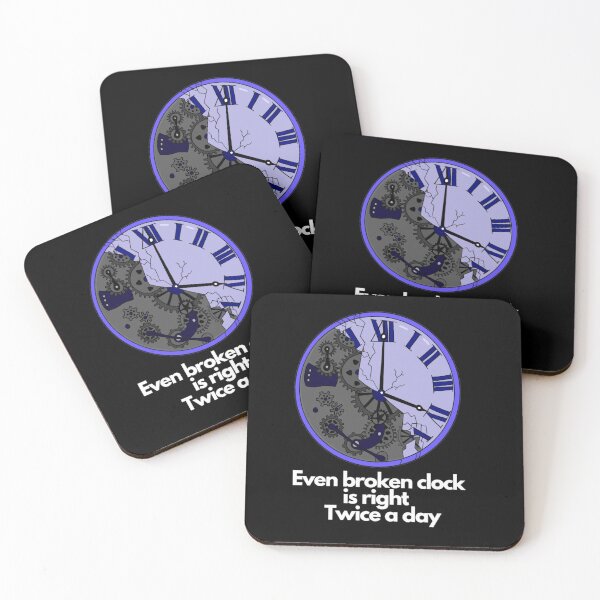 Item preview, Broken clock quote designed and sold by megojamal.