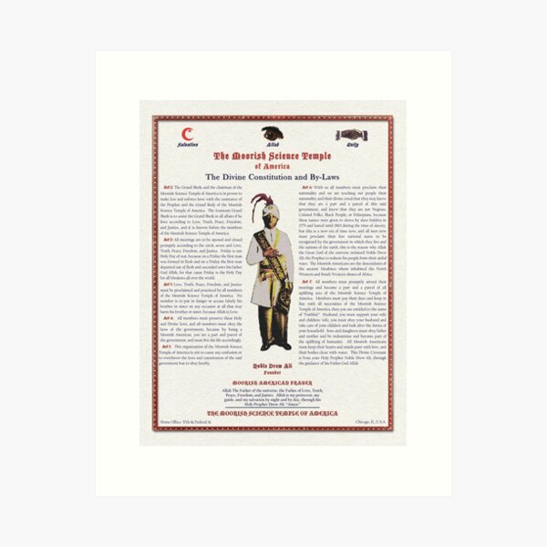 Item preview, Divine Constitution & By-Laws Moorish Science Temple 2020 Linen Pulp designed and sold by CalifaMedia.