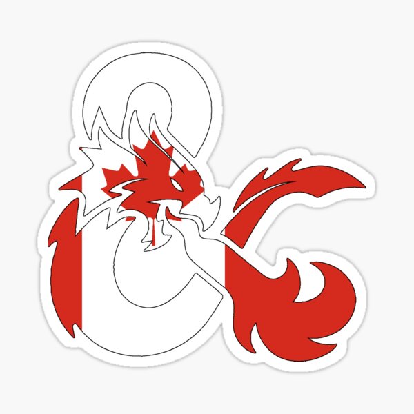 Item preview, Canadian Flag D&D Ampersand designed and sold by Jack Of Hearts.