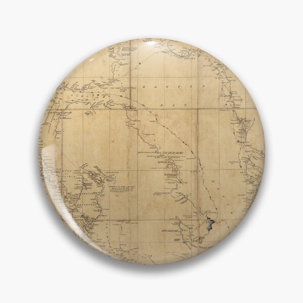 Item preview, American Arctic Expedition Map (1853) designed and sold by allhistory.
