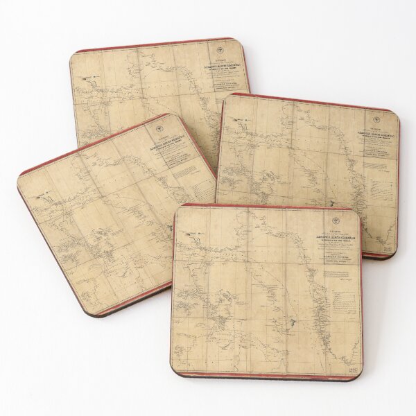 Item preview, American Arctic Expedition Map (1853) designed and sold by allhistory.