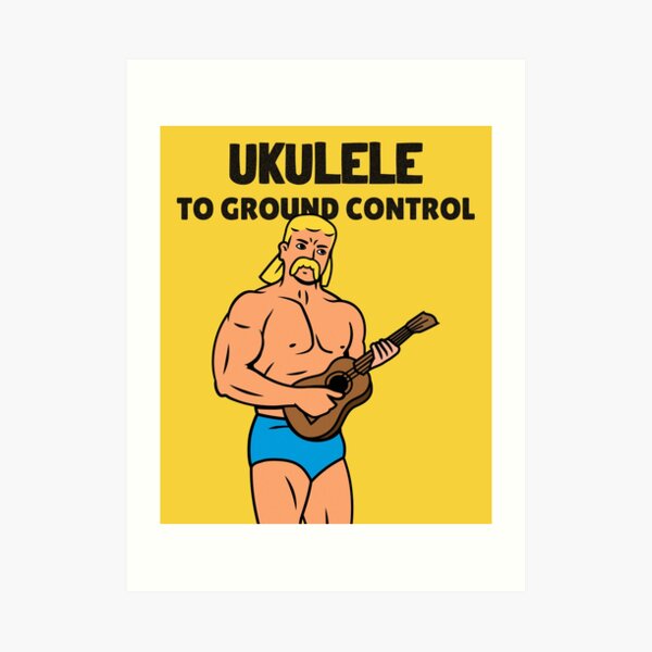 "Ukulele to Ground Control" Art Print by MadeByArt Redbubble