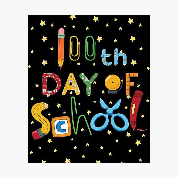 Item preview, Happy 100th Day of School For Kids Teacher Student Gift designed and sold by StarByAsem.