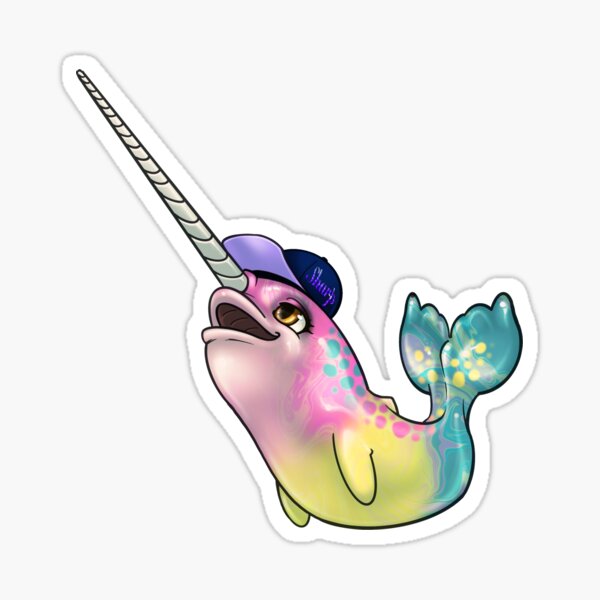 Pan-Pride Narwhal Sticker