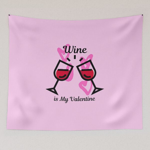 Item preview, Wine is my valentine funny valentine gift present valentines day theme alcohol themes designed and sold by funnylittleshop.