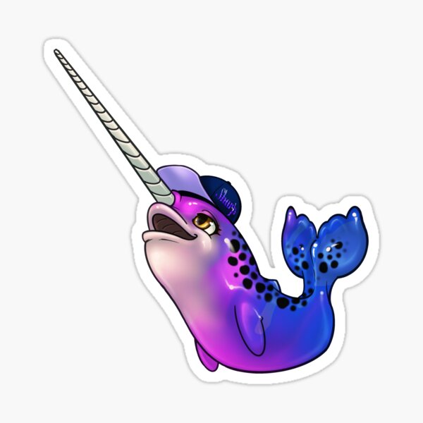 Bi-Pride Narwhal Sticker