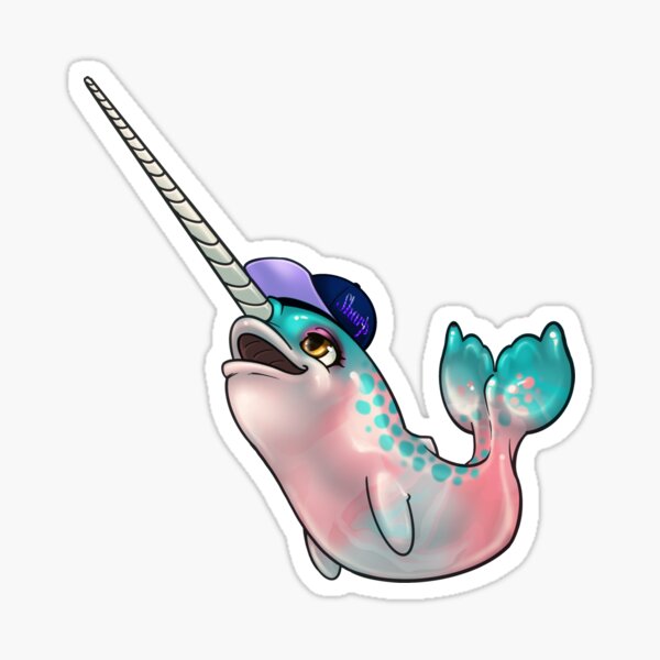 Transgender Pride Narwhal Sticker