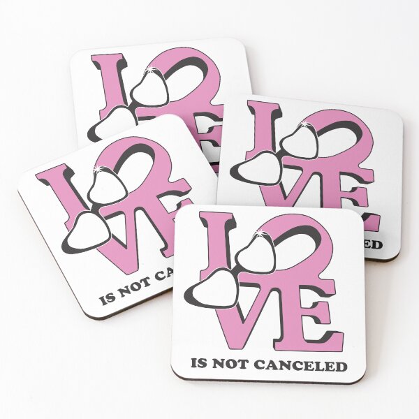 Item preview, Love Is Not Canceled Art Pink with sunglasses by Linda Sholberg designed and sold by Linda Sholberg.