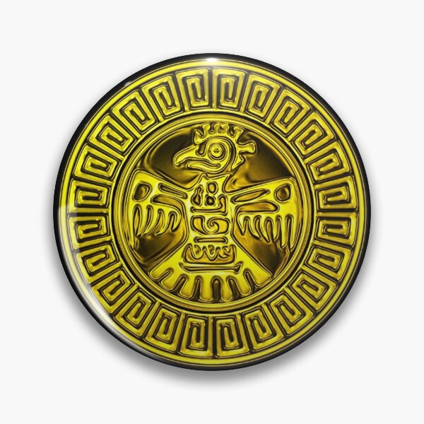 Item preview, Aztec Eagle Sun in Gold Effect designed and sold by kernowerno.