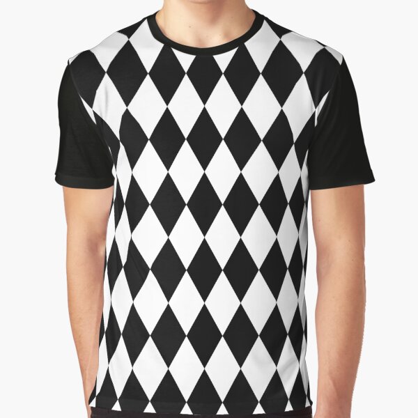 Item preview, Harlequin Diamond Pattern (black/white) designed and sold by Design Minds Boutique.
