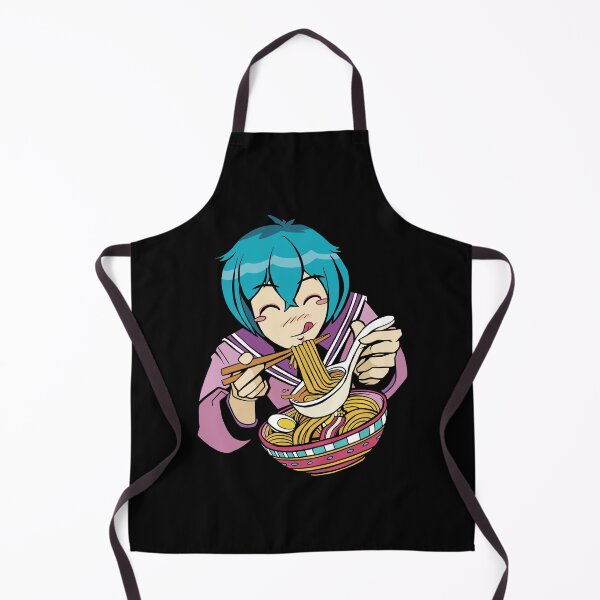 Item preview, Linda chica anime comiendo ramen designed and sold by OnepixArt.