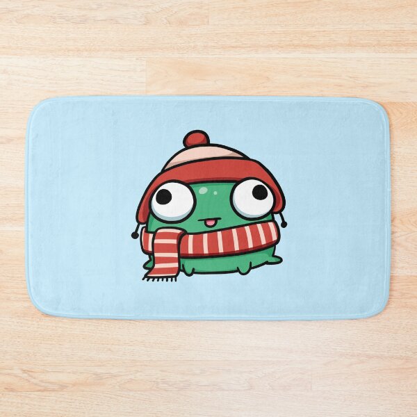 Item preview, Silly Green Frog in Winter Attire designed and sold by vanillaroseart.