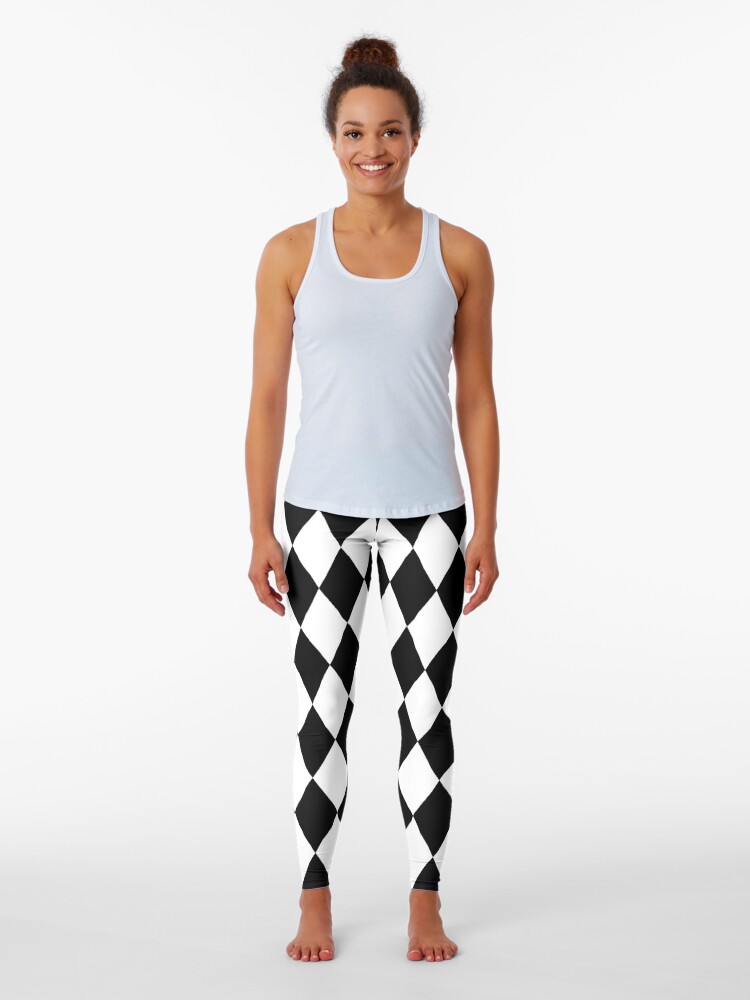 Black and Yellow Harlequin Pattern Leggings for Sale by TMBTM