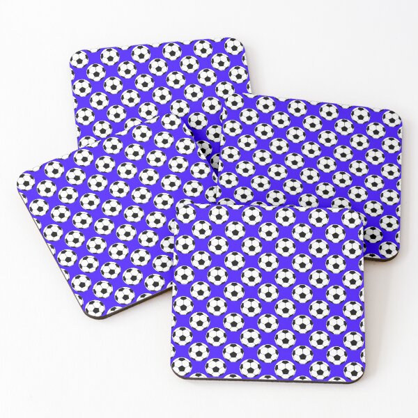 Item preview, Footballs / Soccer Balls - Blue Background designed and sold by harrizon.