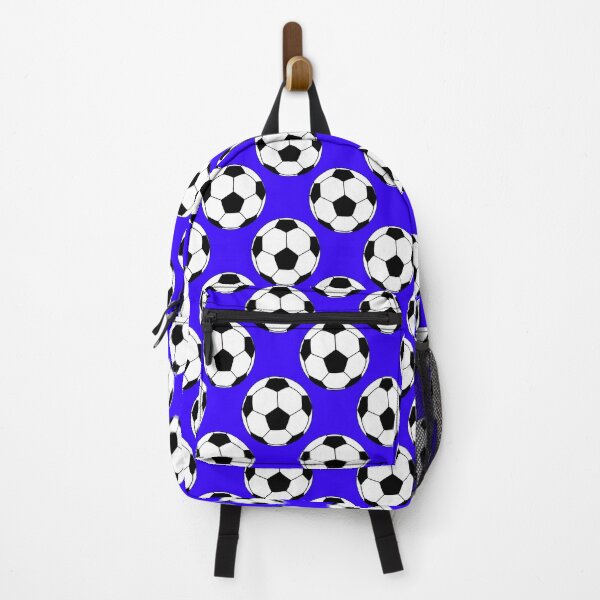 Item preview, Footballs / Soccer Balls - Blue Background designed and sold by harrizon.