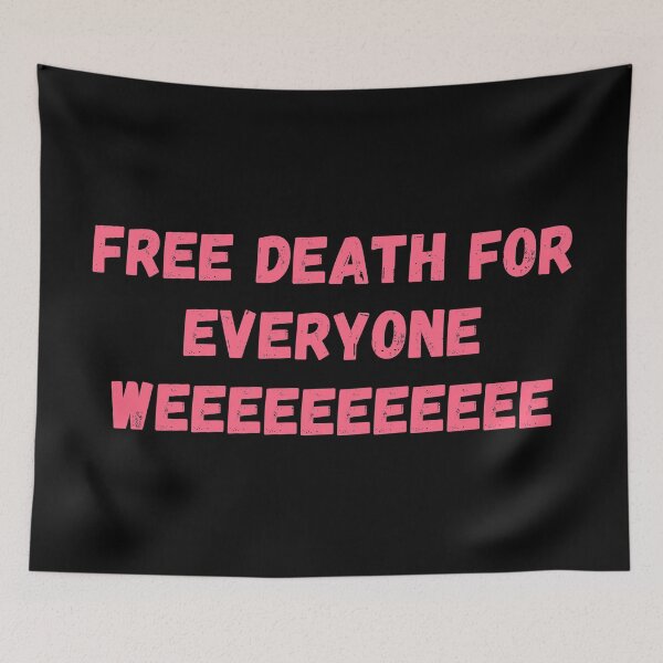 Item preview, Technoblade quotes, free death for everyone designed and sold by ds-4.