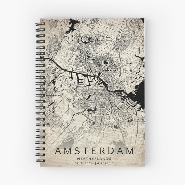 Item preview, Amsterdam Netherlands Vintage Street Map designed and sold by RossWilson12.