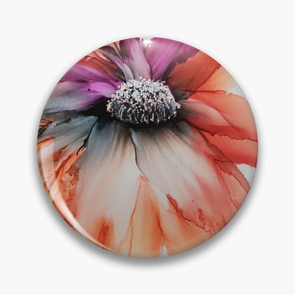 Item preview, Flower orange pink yellow KleurRijk Els Delacourt designed and sold by KleurRijk.
