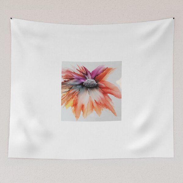 Item preview, Flower orange pink yellow KleurRijk Els Delacourt designed and sold by KleurRijk.