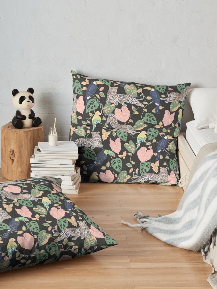 Alternate view of Sunset Jungle Floor Pillow