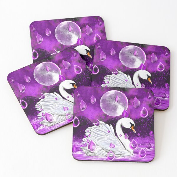 Item preview, Swan in the rain, beautiful swan with raindrops falling into Water designed and sold by Artonmytee.