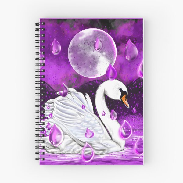 Item preview, Swan in the rain, beautiful swan with raindrops falling into Water designed and sold by Artonmytee.