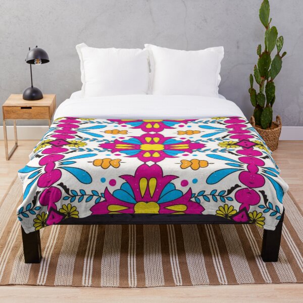 Aperçu de l'œuvre Fleurs rétro super colorées et lumineuses 4 - Motif géométrique abstrait sans couture créée et vendue par FlawlessPattern.