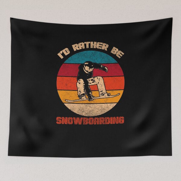 Item preview, I’d Rather Be Snowboarding Snowboard Jumping Snowboarder designed and sold by MakeGoodChoices.