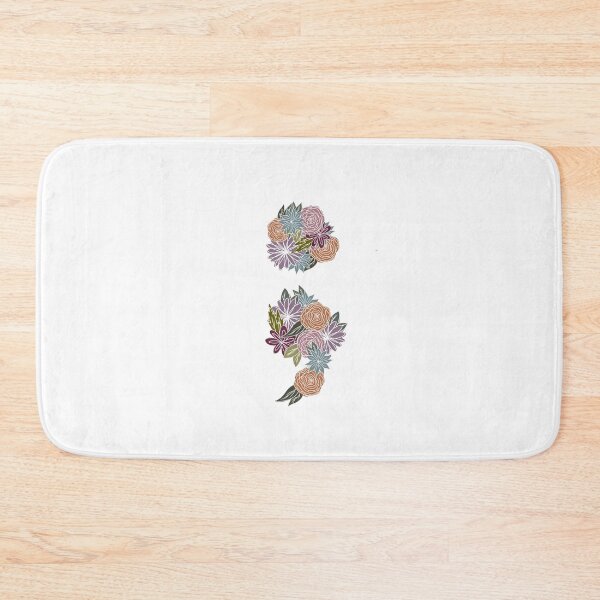 Item preview, Floral semi-colon designed and sold by RMSdesigns.