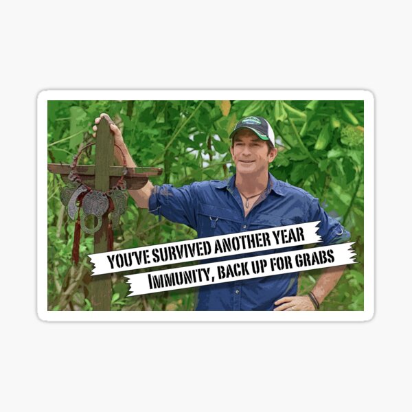 Survivor Birthday Card Sticker