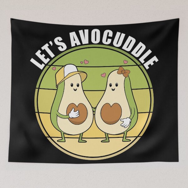 Item preview, Let’s Avocuddle - Vegan Valentine's Day designed and sold by Giacob.
