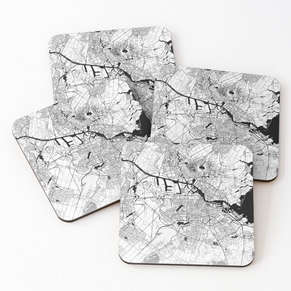 Item preview, Amsterdam Netherlands Modern Street Map With Co-ordinates designed and sold by RossWilson12.