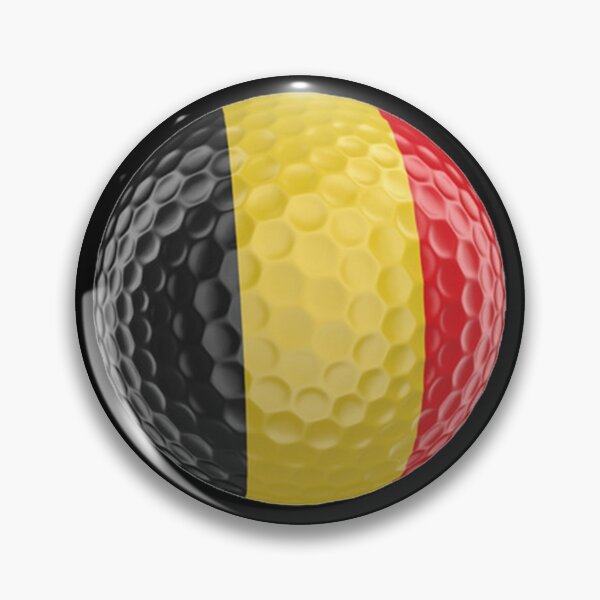 Item preview, Belgium Flag Golf Ball designed and sold by Mxdesign888.