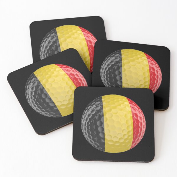 Item preview, Belgium Flag Golf Ball designed and sold by Mxdesign888.