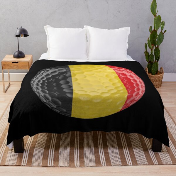 Item preview, Belgium Flag Golf Ball designed and sold by Mxdesign888.