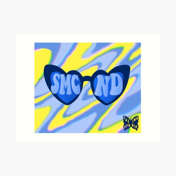 Saint Marys College trendy glasses sticker and tapestry Art Print