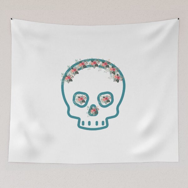 Item preview, skull of flowers  designed and sold by RehabMohamad.