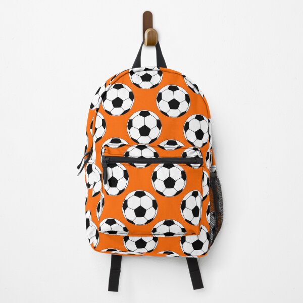 Item preview, Footballs / Soccer Balls - Orange Background designed and sold by harrizon.
