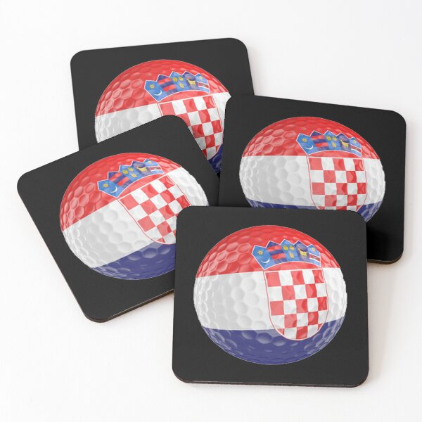 Item preview, Croatia Flag Golf Ball designed and sold by Mxdesign888.