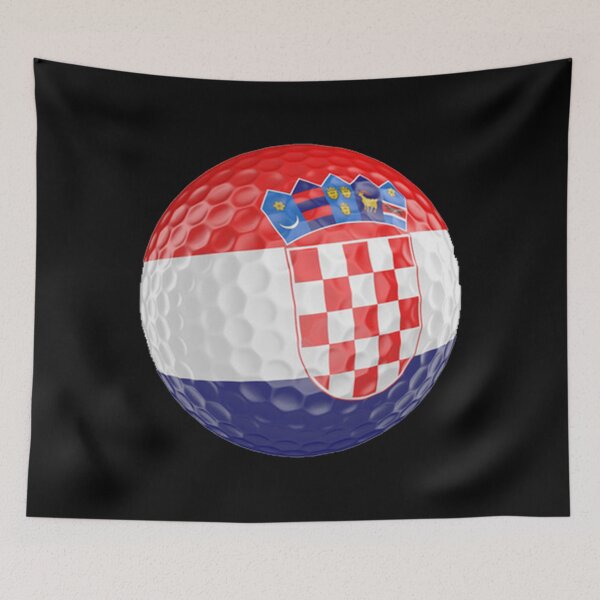Item preview, Croatia Flag Golf Ball designed and sold by Mxdesign888.