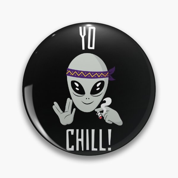 Item preview, “Yo Chill” Alien designed and sold by Zurickdesigns.
