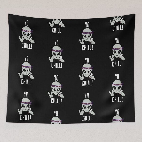 Item preview, “Yo Chill” Alien designed and sold by Zurickdesigns.
