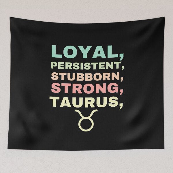 Item preview, loyal,persistent,stubborn,strong,taurus,Women Taurus Gifts for Her,Zodiac Gift,Star Sign Traits,Taurus Graphic,May Birthday designed and sold by BousboulaStorie.