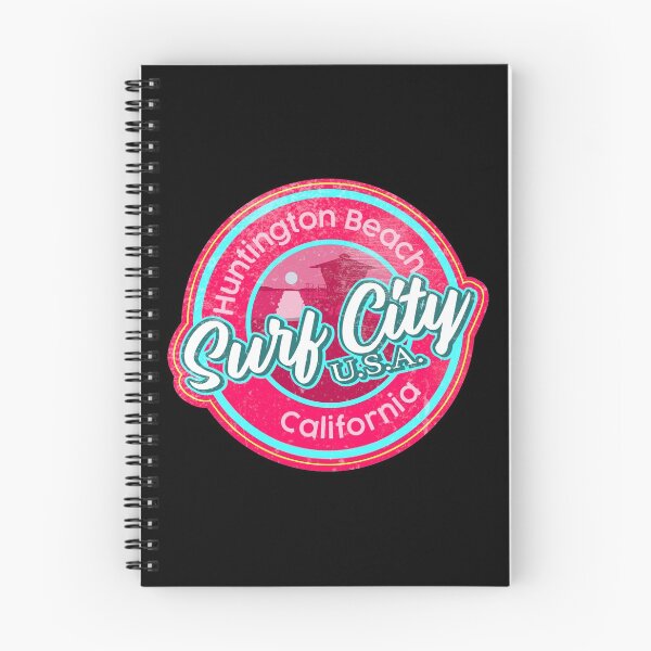 Item preview, Surf City Beach Colors Round worn, distressed, pink, cyan blue designed and sold by James Allender.