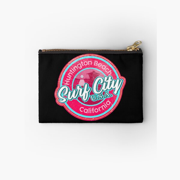 Item preview, Surf City Beach Colors Round worn, distressed, pink, cyan blue designed and sold by James Allender.